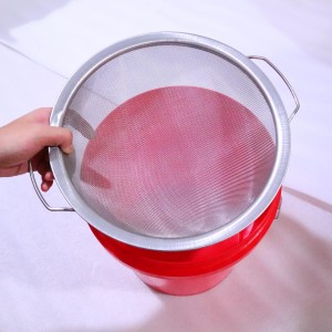 Fine Mesh Paint Strainer 60 Mesh Stainless Steel Paint Filter Emulsion Honey Funnel Filter Cover Fits 5 Gallon Paint Bucket Filter Tool Insert Strains