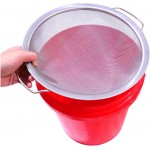 Fine Mesh Paint Strainer 60 Mesh Stainless Steel Paint Filter Emulsion Honey Funnel Filter Cover Fits 5 Gallon Paint Bucket Filter Tool Insert Strains