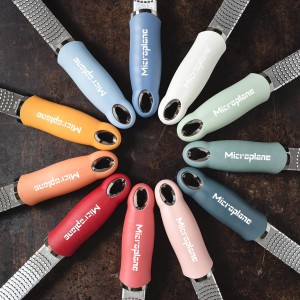 Premium Classic Zester- Sage Green | Lemon Zester tool, Hard Cheese & Vegetable Grater | For Citrus, Parmesan Cheese, Garlic, Ginger, Nutmeg | Fine Stainless Steel Blade, Made in USA