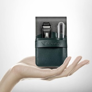 Nail Clippers with Catcher, No Splash Fingernail Toenail Clippers with Sharp Curved Blade and Glass Nail File, Wide Jaw Opening Stainless Steel Nail Cutter Trimmer for Seniors Adult Men Women