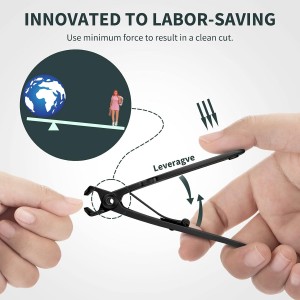 Nail Clippers for Thick Nails, 16mm Wide Jaw Opening Oversized Toenail Clippers Cutter with Sharp Curved Blade and Nail File, Heavy Duty Stainless Steel Fingernail Clippers for Seniors Elderly