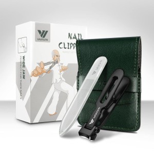 Nail Clippers for Thick Nails, 16mm Wide Jaw Opening Oversized Toenail Clippers Cutter with Sharp Curved Blade and Nail File, Heavy Duty Stainless Steel Fingernail Clippers for Seniors Elderly