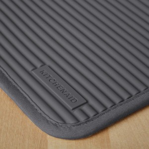 KitchenAid Ribbed Soft Silicone Pot Holder 2-Pack Set, Charcoal Grey, 7