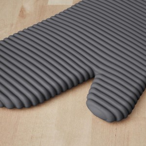 KITCHENAID Ribbed Soft Silicone Oven Mitt 2-Pack Set, 7.5