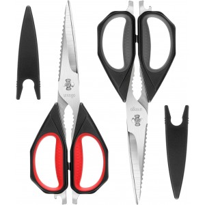 LIVINGO Kitchen Scissors, 2 Pack 9.25