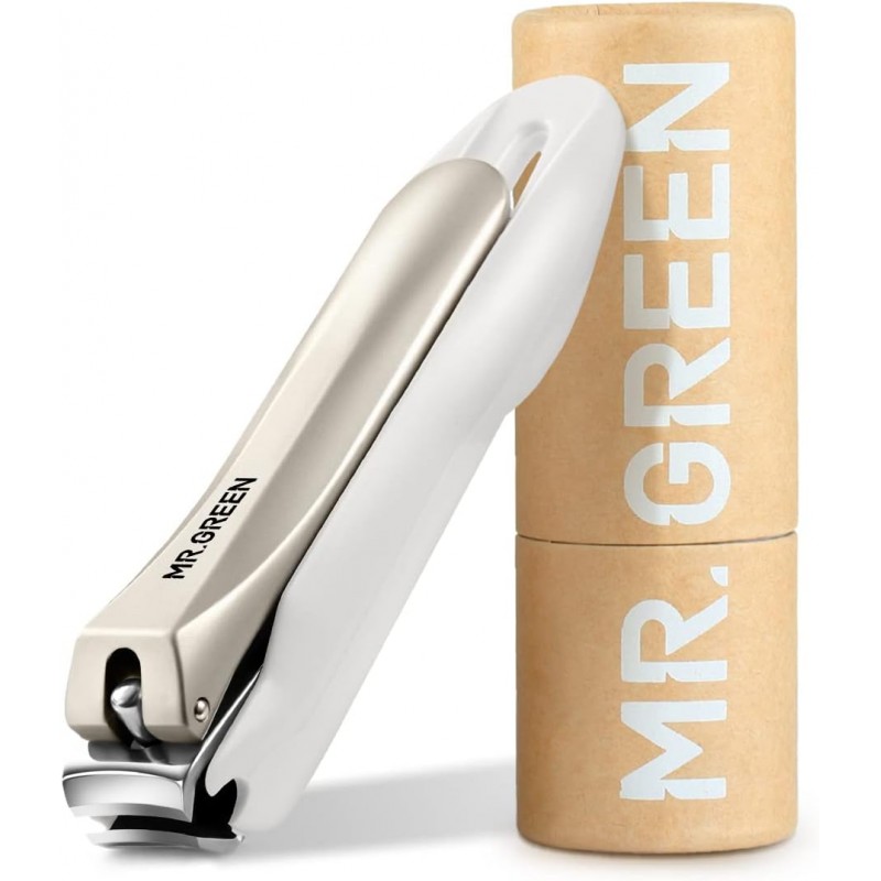 MR.GREEN Nail Clippers Anti Splash Fingernail Cutter Stainless Steel Manicure Tools Nail Scissors Detachable Design Nail Trimmer (Medium)