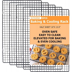 5PCS Cooling Racks for Cooking and Bakin...