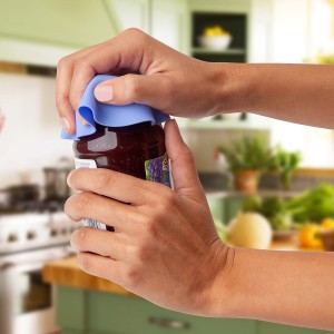 Jar Opener (4PK) - Rubber Jar Gripper for Weak Hands - Bottle Opener for Arthritic Hands - Jar/Lid Opener Gripper Pad - Non Tear - Coaster - Trivet