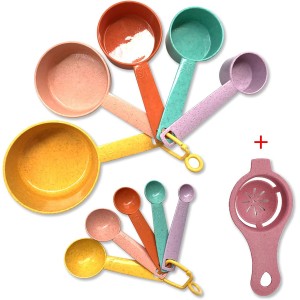 Plastic Measuring Cups and Spoons Set - ...
