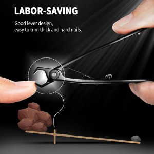 Straight Nail Clipper, 17mm Wide Jaw Opening Extra Large Toenail Clippers for Thick Nails or Tough Fingernail & Ingrown Toenail, Heavy Duty Thick Toenail Clippers for Seniors, Men, Adult