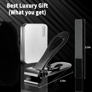 Straight Nail Clipper, 17mm Wide Jaw Opening Extra Large Toenail Clippers for Thick Nails or Tough Fingernail & Ingrown Toenail, Heavy Duty Thick Toenail Clippers for Seniors, Men, Adult