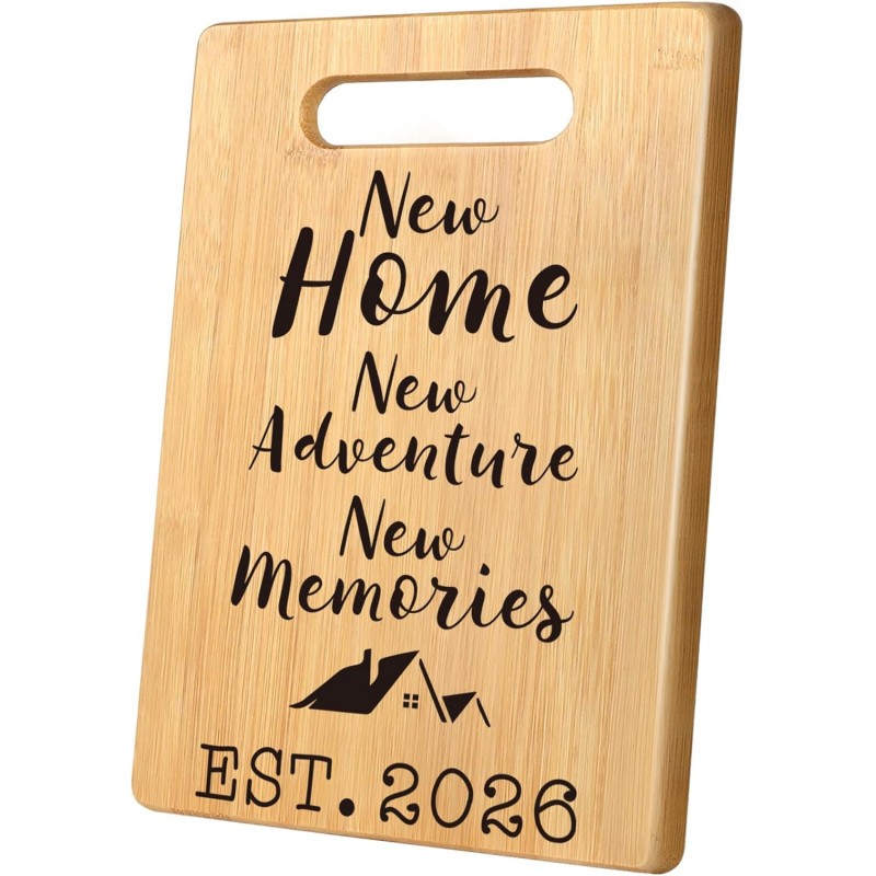 House Warming Gifts New Home, Perfect House Warming Gifts, New Home Gift Idea for Women Men Homeowner, New Apartment Essentials, New Home New Adventure New Memories 2026 Cutting Board