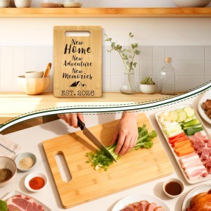 House Warming Gifts New Home, Perfect House Warming Gifts, New Home Gift Idea for Women Men Homeowner, New Apartment Essentials, New Home New Adventure New Memories 2026 Cutting Board