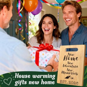 House Warming Gifts New Home, Perfect House Warming Gifts, New Home Gift Idea for Women Men Homeowner, New Apartment Essentials, New Home New Adventure New Memories 2026 Cutting Board