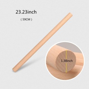 XBLDMJY Long Rolling Pin，Rolling Pins for Baking，Dough Roller ，Making Dumpling, Tortilla ，Bread，Baklava, Pizza。23.23×1.38inch/59×3.5cm)