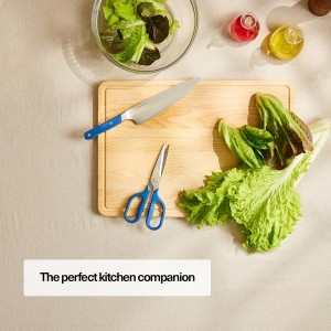 Misen Heavy Duty Kitchen Shears - Stainless Steel, Versatile and Easy Clean Scissors for Meat, Herbs and Veggies - Ambidextrous Comfort Handle - Professional Grade - Blue