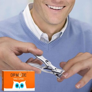 German Nail Clippers for Men with Catcher, Heavy Duty Toe Nail Clippers for Thick Nails Seniors, Portable Ultra Sharp Fingernail Clippers with Wide Mouth, Anti Splash Stainless Steel Nail Cutter