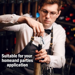 Wine Keys Opener Travel Corkscrew Wine bottle Opener Waiter Beer Bartender for Home Office Kitchen Restaurant Bar Applications(Black,16 Pieces)