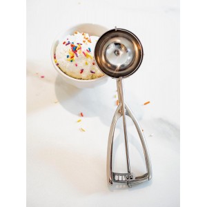 Jenaluca Jumbo Ice Cream Scoop - Cupcake and Muffin Scooper - 1/2 Cup Disher Size #8 scooper for icecream, batter & food portions