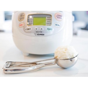 Jenaluca Jumbo Ice Cream Scoop - Cupcake and Muffin Scooper - 1/2 Cup Disher Size #8 scooper for icecream, batter & food portions