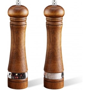 2-Piece Salt and Pepper Grinder Set, 8 I...