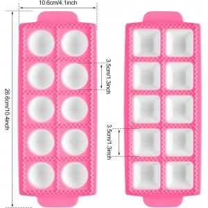 Ravioli Maker 2 Set Large Ravioli Cutter Ravioli Press Set Round Ravioli Mold and Cutter Square Ravioli Mold Ravioli Stamp for Kitchen Home Ravioli