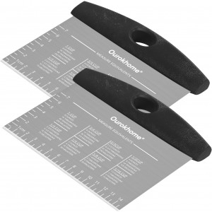 Ourokhome 2 Pack Bench Scraper Dough Cut...