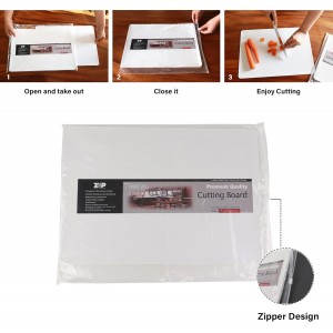 Disposable Cutting Boards 30 Count, Collapsible Cutting Board Sheet with Built-in Crease, Flexible Plastic Cutting Mat for Kitchen and Commercial Use, 17 x 12 In White