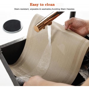 Placemats Set of 8,Washable,Heat and Stain Resistant Indoor/Outdoor Place mats,Vinyl Woven Non Slip Table Mats for Restaurant Table Protection,PVC Placemats(Beige,8PCS)