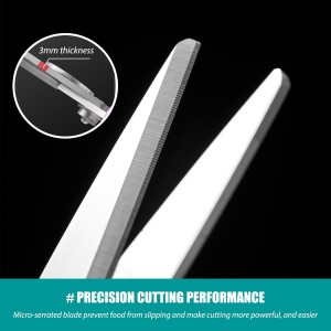 KUNIFU Kitchen Scissors, All Purpose Kitchen Shears, Heavy Duty Come Apart Scissors Gadgets Utensils - Black