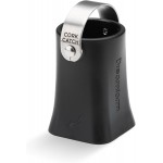 Dreamfarm Champop Safe, Fast, & Easy Champagne Bottle Opener, Cork Popper & Catcher - Black