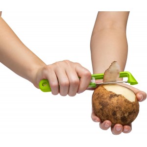 Dreamfarm Sharple Self-Sharpening Vegetable & Food Vertical Speed-Peeler - Green