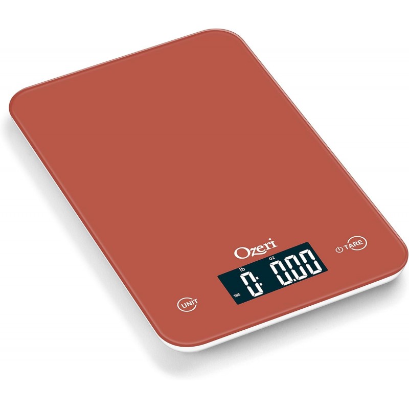 Ozeri Touch Professional Digital Kitchen Scale (12 lbs Edition) in Tempered Glass