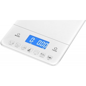 Ozeri Touch III Digital Kitchen Scale with Calorie Counter, 22 lbs (10 kg), White