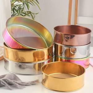 Stainless Steel Flour Sieve - Fine Mesh, 80 Mesh, Durable Professional Round (Silver)