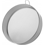 Stainless Steel Flour Sieve - Fine Mesh, 80 Mesh, Durable Professional Round (Silver)