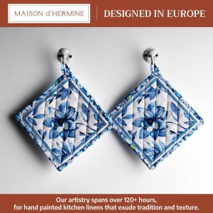 Maison d' Hermine Pot Holders 100% Cotton Heat Resistant Potholders 8