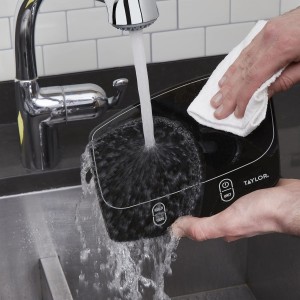 Taylor Waterproof Digital Kitchen Scale, 11 pounds, Black