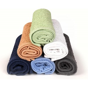 Towel and Linen Mart 100% Cotton - 24 Pack Wash Cloth Set - Flannel Face Cloths, Highly Absorbent and Soft Feel Fingertip Towels (Multi, Pack of 24)