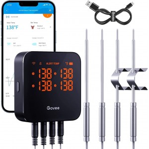 Govee WiFi Meat Thermometer with 4 Probe...