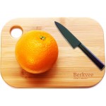 2 PCs Berkvee Small FSC-CERTIFIED Bamboo Wood Cutting Board Set – Mini Lightweight Wooden Cutting Board- BPA Free