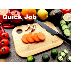 2 PCs Berkvee Small FSC-CERTIFIED Bamboo Wood Cutting Board Set – Mini Lightweight Wooden Cutting Board- BPA Free