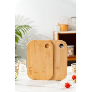 2 PCs Berkvee Small FSC-CERTIFIED Bamboo Wood Cutting Board Set – Mini Lightweight Wooden Cutting Board- BPA Free