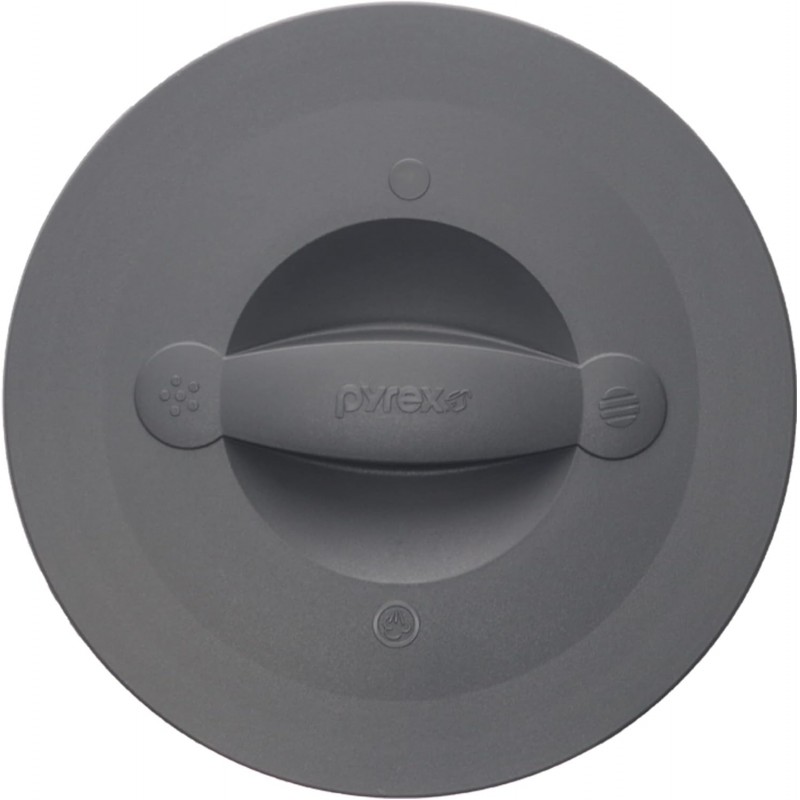 Pyrex 564-RRD-PC 8-Cup Puddle Grey Measuring Cup Lid - Made in the USA