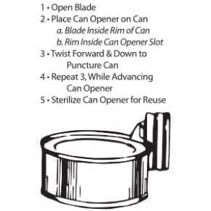 Best Glide ASE's U.S. SHELBY CO. Military Style Can Openers, P-38 & P-51 Combo Pack