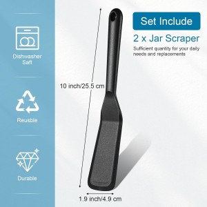 Zopeal 2 Pieces Crepe Spatula Silicone Narrow Skinny Flipper Long Heat Resistant Cooking Pancake Spatula Non Stick for Cooking Egg Burgers Pizza Pancake Steak Omelet(Black)