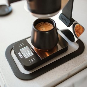 WACACO Exagram Coffee Scale with Timer, 0.1 g/0.0035 oz Precise Graduation, Pocket Digital Kitchen Scale, Portable Pour Over Coffee Scale with Silicone Pad (Batteries Not Included)
