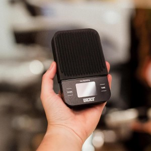 WACACO Exagram Coffee Scale with Timer, 0.1 g/0.0035 oz Precise Graduation, Pocket Digital Kitchen Scale, Portable Pour Over Coffee Scale with Silicone Pad (Batteries Not Included)