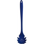 GIR: Get It Right Premium Silicone Spaghetti Spoon - Non-Stick Heat Resistant Silicone Pasta Fork - Perfect for Cooking, Strainer, and Serving - 13 IN, Navy, (GIRSNP381NVY)