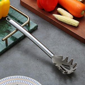 Berglander Spaghetti Spoon Non-stick Silicone Pasta Server, Spaghetti Server For Cooking, Pasta Fork, Noddle Fork, Dishwasher Safe, Easy to Clean